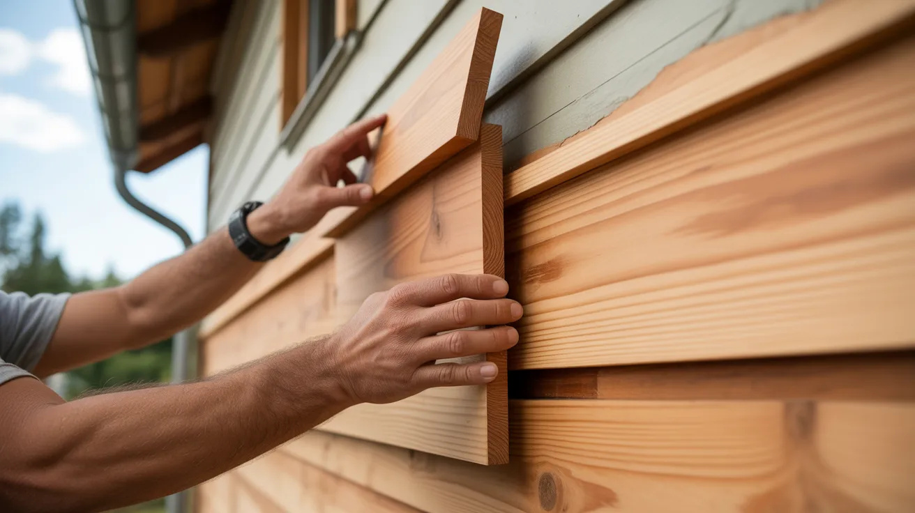 Byta Panel Träfasad